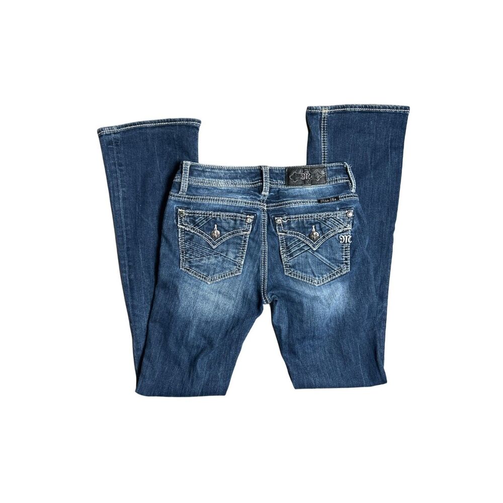 Miss Me Bootcut standard rise flap pocket jeans 25